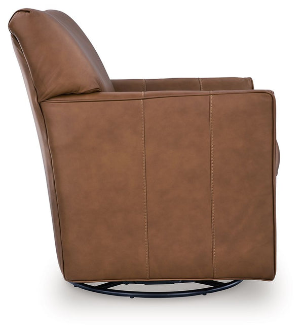 Braydunn - Swivel Glider Accent Chair #lightbrown