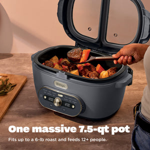 Ninja - MultiPot XL 12-in-1 DualZone Multicooker - Cyberspace