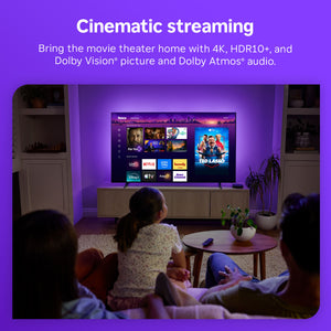 Roku - Ultra | 4K/HDR10+/Dolby Vision & Atmos Streaming Device with Rechargeable Backlit Voice Remote Pro - Free & Live TV - Black
