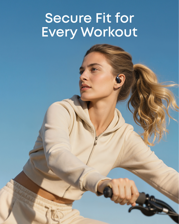 Soundcore - by Anker AeroFit 2 Open-Ear Headphones with Adjustable Ear Hooks - Black
