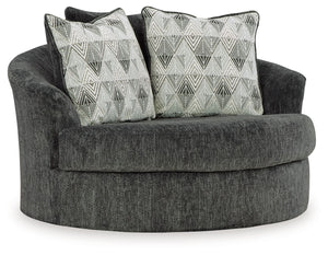 Biddeford - Sillón giratorio decorativo grande - Shadow