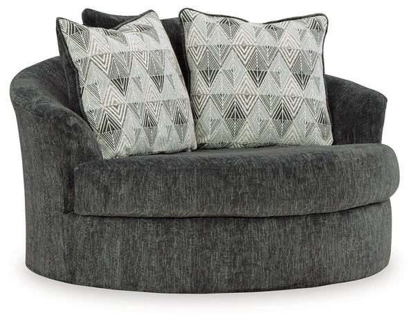 Biddeford - Sillón giratorio decorativo grande - Shadow