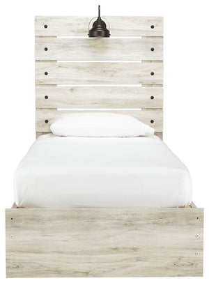 Cambeck - Panel Bed #twin #sidestorage
