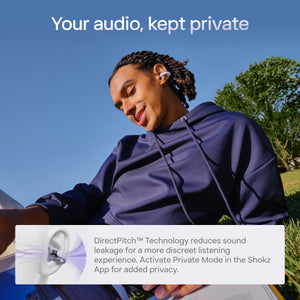 Shokz - OpenDots Air Open-Ear Clip-On True Wireless Bluetooth Earbuds - Daybreak Purple