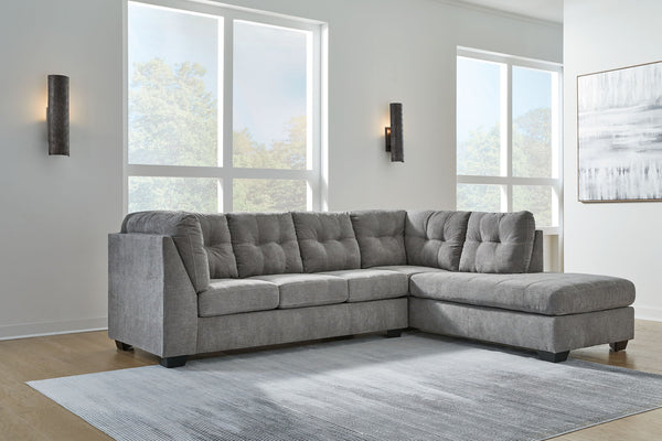 Marleton - Sectional #darkgray #2pc.rightarmfacingcornerchaisesectional