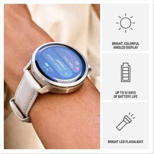 Garmin - Venu 4 GPS Smartwatch 41 mm Fiber-reinforced polymer - Lunar Gold - (2025)