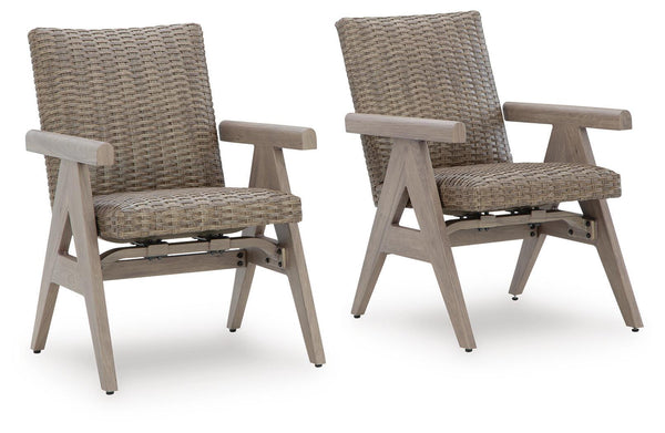 Cliff Trails - Silla mecedora (Juego de 2) - Beige