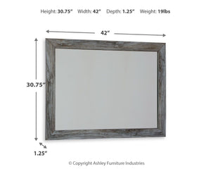 Baystorm - Bedroom Mirror - Gray