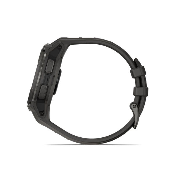 Garmin - Instinct Crossover AMOLED GPS Smartwatch 47 mm Fiber-reinforced Polymer - Charcoal with charcoal silicone band - (2025)