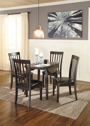 Hammis - Round Dining Table Set #5pc.table,4chairs