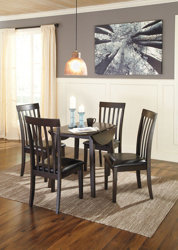 Hammis - Round Dining Table Set #5pc.table,4chairs