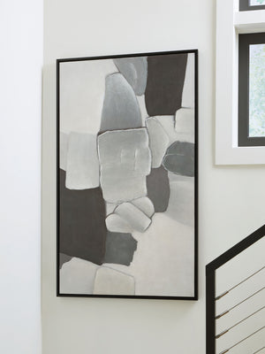Adilson - Arte de pared - Blanco / Gris / Negro