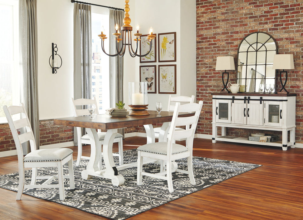 Valebeck - Dining Table Set #5pc.table,4chairs