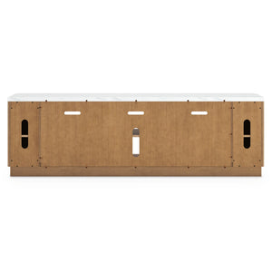Mueble de TV Camdill - Opción de Chimenea - Marrón Claro