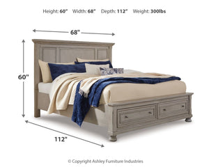 Lettner - Panel Storage Bed #queen