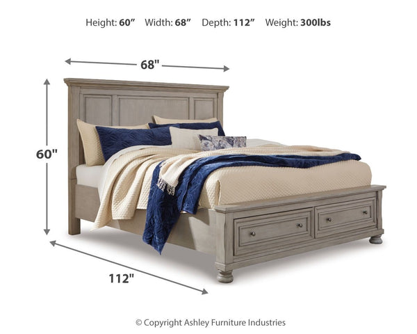 Lettner - Panel Storage Bed #queen