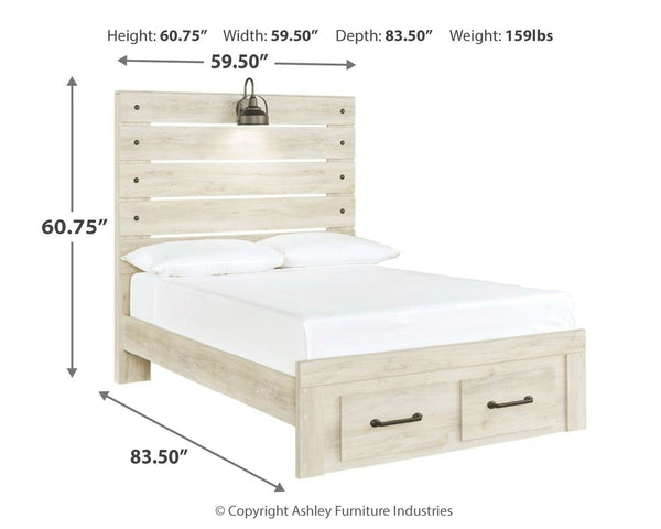 Cambeck - Panel Bed #full #2drawers