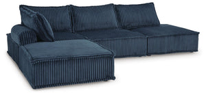 Bales - 4 Piece Sectional #blue