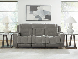 Mixed Motion - Power Reclining Sofa With Adjustable Headrest #gray