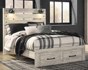 Cambeck - Panel Bed #queen #2drawers