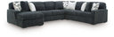 Midnight-Madness - Sectional - Gunmetal #4pc.leftarmfacingcornerchaisesectional