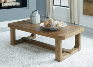 Cabalynn - Mesa de cóctel rectangular - Marrón claro
