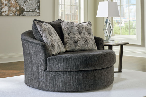 Biddeford - Sillón giratorio decorativo grande - Shadow