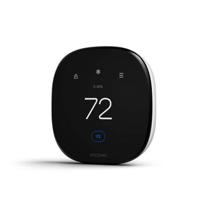 ecobee - Enhanced Smart Programmable Touch-Screen Wi-Fi Thermostat with Alexa, Apple HomeKit and Google Assistant - Black