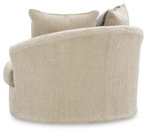Lofwood - Swivel Accent Chair #beige