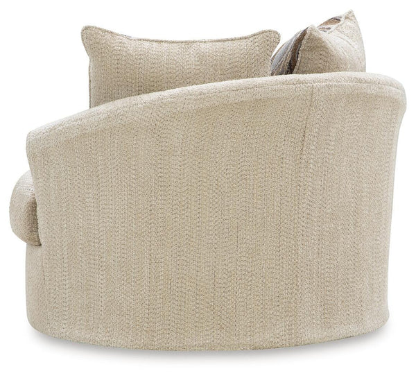 Lofwood - Swivel Accent Chair #beige