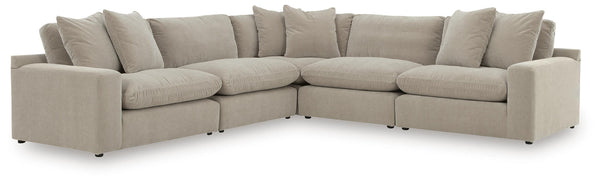 Maxton Heights - Sectional #beige #5pc.sectional