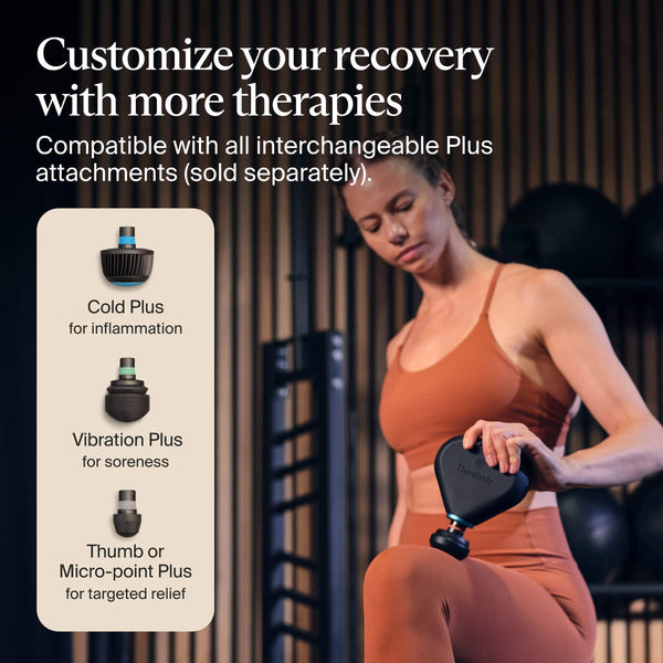 Therabody - Theragun Mini Plus - Heated, Travel-Sized Massage For Faster Recovery On-The-Go - Black