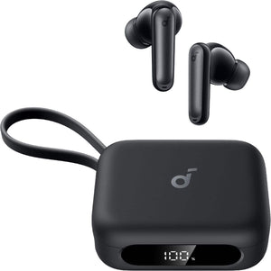 Soundcore - by Anker P41i Bluetooth Wireless In Ear Earbuds with Portable USB-C 3,000mAh Phone Charger (With Lightning Adapter) - Black