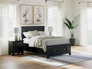 Lanolee - Panel Bed #full #1drawer