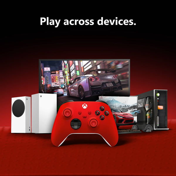 Microsoft - Xbox Wireless Controller for Xbox Series X, Xbox Series S, Xbox One, PCs, and Cloud-Enabled Devices - Pulse Red