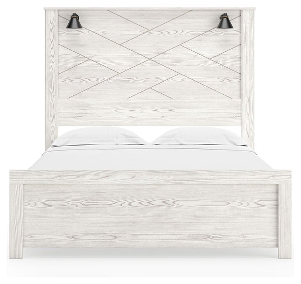 Gerridan - Panel Bed With Sconces #queen