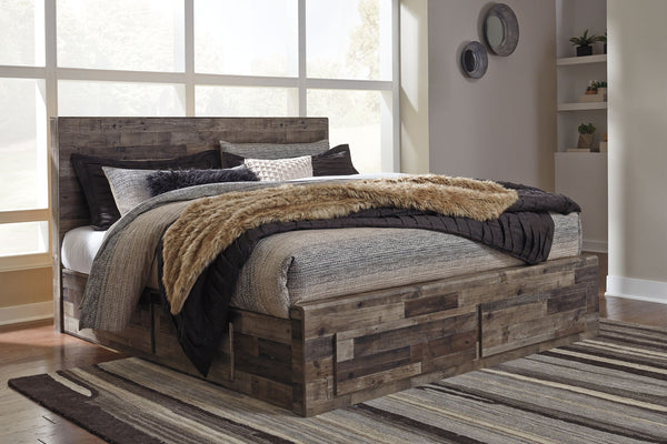 Derekson - Panel Bed #king #6drawers