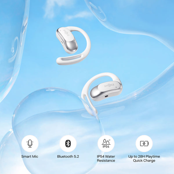 Shokz - OpenFit Air Open-Ear True Wireless Earbuds - White