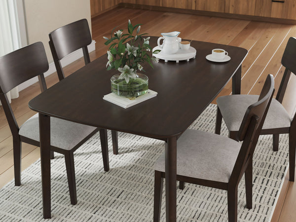 Mallenette - Juego de mesa de comedor (5 piezas) - Merlot