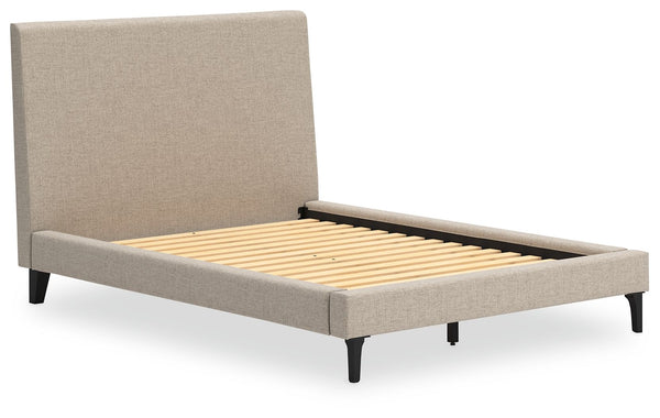 Cielden - Upholstered Bed With Roll Slats #full