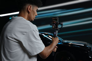 Hohem - iSteady M7 3-Axis Gimbal Stabilizer for Smartphone w/ AI Tracking, Remote Control, Extendable Pole, & Magnetic RGB Light - Black