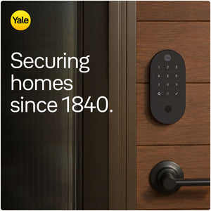 Yale - Smart Lock with Matter, Designed for Google Home; Electronic Deadbolt with Pushbutton Keypad - Snow