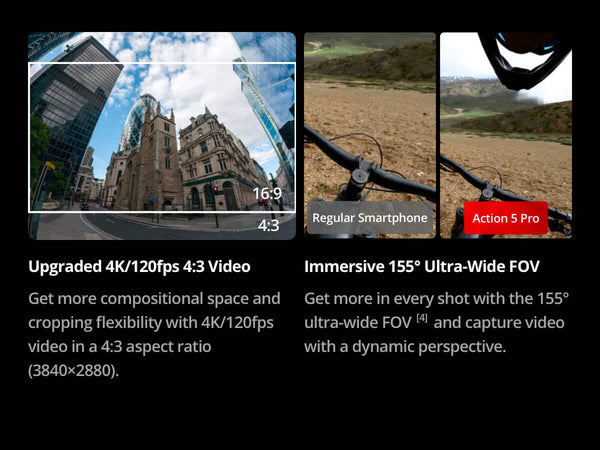 DJI - Osmo Action 5 Pro 4K Action Camera Standard Bundle - Black