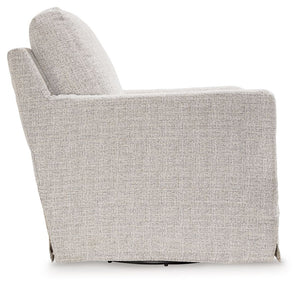 Nenana Next-Gen Nuvella - Swivel Glider Accent Chair #lightgray