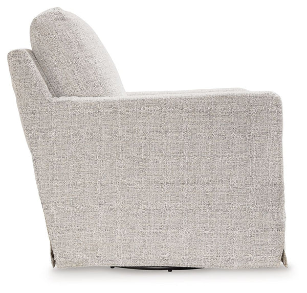 Nenana Next-Gen Nuvella - Swivel Glider Accent Chair #lightgray