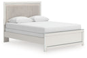 Zuraleus - Upholstered Panel Bed #white #queen