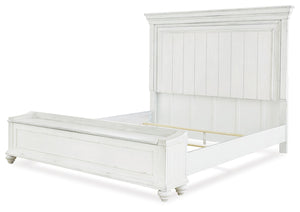 Kanwyn - Panel Bed #queen #storagebench
