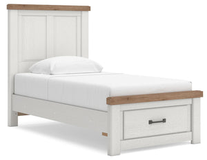 Savonport - Panel Storage Bed #twin #storagefootboard