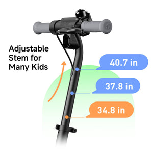 Segway - C2 Pro Electric Scooter for Kids - High-Safety Scooter, 7.5 Mile Range, 12.4 MPH Max Speed & Adjustable Height - Blue