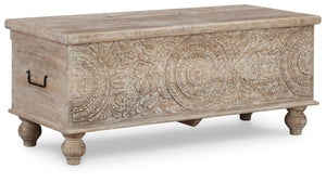 Fossil Ridge - Banco con almacenamiento - Beige